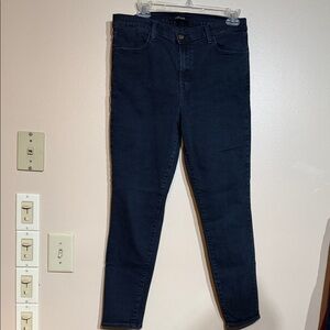 J Brand Women's Dark Blue High Rise Jeans